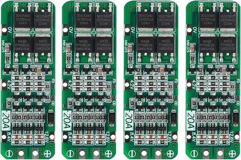 DIANN 4pcs 3S BMS 18650 Lithium Battery Protection Board Li-ion Charger Protection Module 12.6V 20A PCB BMS Protection Board for Li-ion Lithium Battery Cell in Saudi Arabia