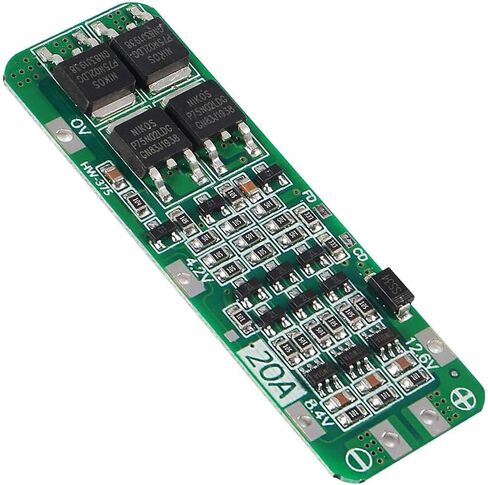 DIANN 4pcs 3S BMS 18650 Lithium Battery Protection Board Li-ion Charger Protection Module 12.6V 20A PCB BMS Protection Board for Li-ion Lithium Battery Cell in Saudi Arabia