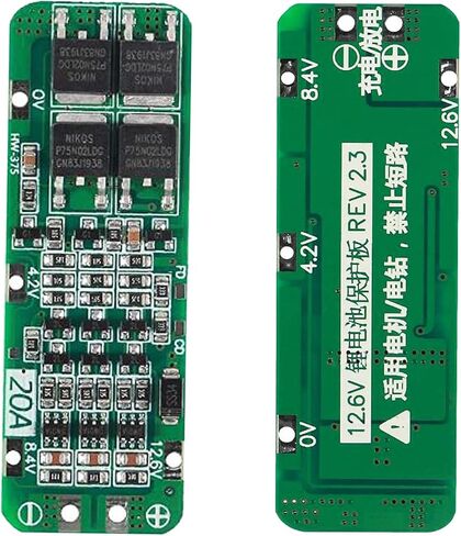 DIANN 4pcs 3S BMS 18650 Lithium Battery Protection Board Li-ion Charger Protection Module 12.6V 20A PCB BMS Protection Board for Li-ion Lithium Battery Cell in Saudi Arabia