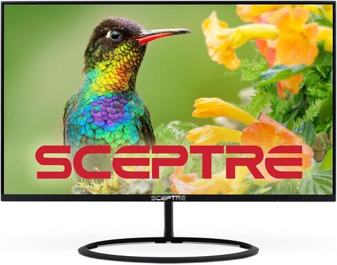 شاشة Scepter مقاس 32 بوصة IPS QHD 2560 x 1440 119% sRGB Edge-Less حتى 75 هرتز DisplayPort HDMI x2، مكبرات صوت مدمجة باللون الأسود 2023 (E325W-QPS) in Kuwait