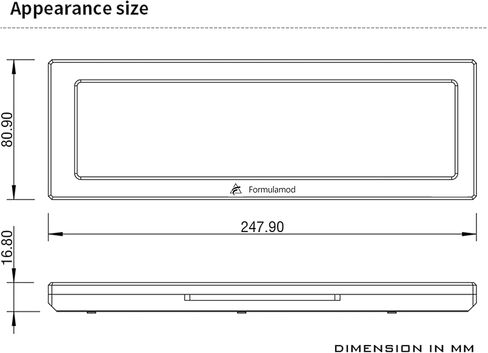 FormulaMod 8.8 Inch CPU Hardware Temperature Monitor External Expansion Display HD High Resolution LCD Screen for PC ARGB Computer case Secondary Screen in Kuwait