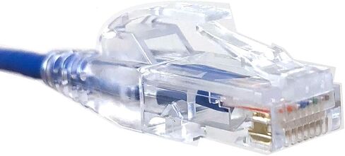 ميكرو كونيكتورز كيبل كات 6 فائق النحافة بطول 100 قدم 28AWG ازرق (E08-100BL-SLIM) in Saudi Arabia