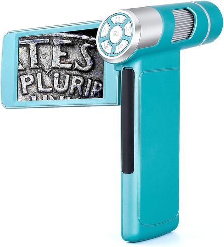 اندوستار مجهر رقمي AD203 بمنفذ USB 80-200X مع جيب بطاقة SD سعة 32GB للاطفال والكبار، ادوات مراقبة خارجية (ازرق) in Kuwait