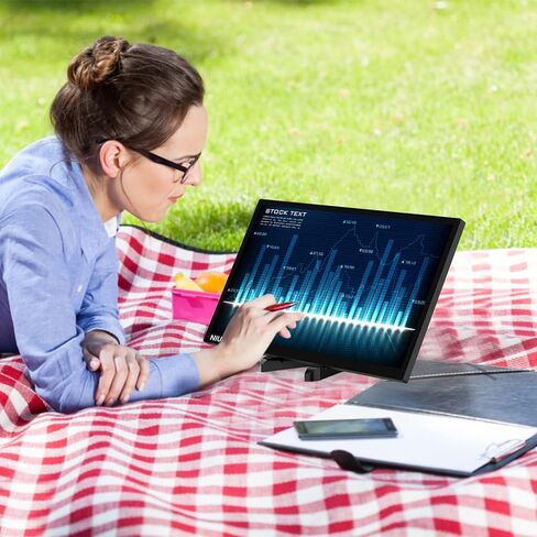 شاشة NIUTO المحمولة لأجهزة الكمبيوتر المحمول HDMI USB C، شاشة ممتدة في الهواء الطلق أو شاشة كمبيوتر محمول صغيرة للسفر FHD 1080P IPS شاشة 178 درجة عرض كامل، لجهاز MacBook/Android Xbox Switch PS5 شاشة 13 بوصة in Kuwait