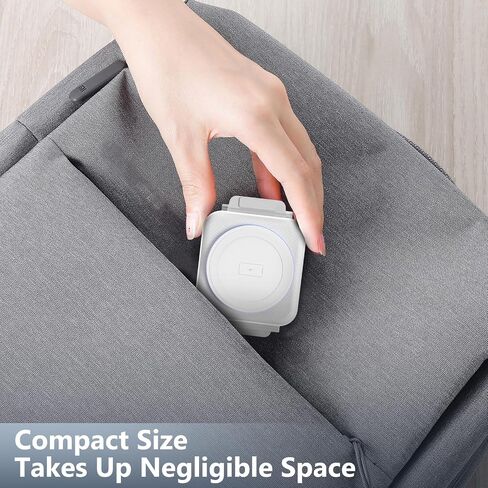 Travel Charger for Samsung Multi Devices, Foldable 3 in 1 Wireless Charging Station Fast Charging Stand/Pad Compatible for Samsung Galaxy S26/S25/S24/S23/Note20 Galaxy Watch8/7/6/Galaxy Buds4(Black in Kuwait