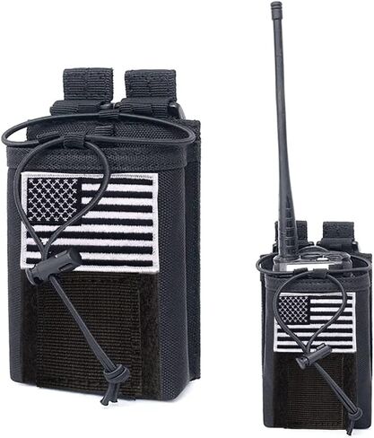 حامل راديو تكتيكي، حقيبة راديو مولي، حقيبة حافظة لأجهزة الراديو شديدة التحمل، لتخزين أجهزة الاتصال اللاسلكية بطريقتين قابل للتعديل in Kuwait