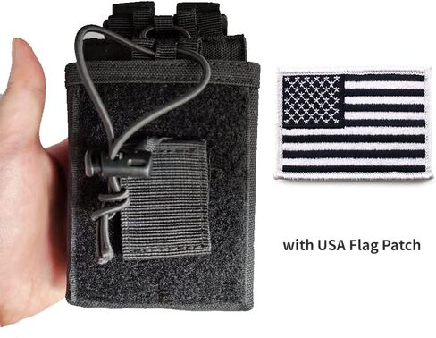 حامل راديو تكتيكي، حقيبة راديو مولي، حقيبة حافظة لأجهزة الراديو شديدة التحمل، لتخزين أجهزة الاتصال اللاسلكية بطريقتين قابل للتعديل in Kuwait