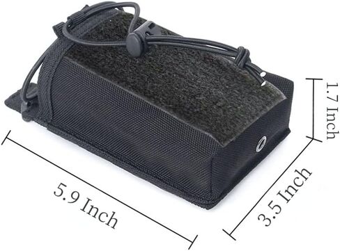 حامل راديو تكتيكي، حقيبة راديو مولي، حقيبة حافظة لأجهزة الراديو شديدة التحمل، لتخزين أجهزة الاتصال اللاسلكية بطريقتين قابل للتعديل in Kuwait