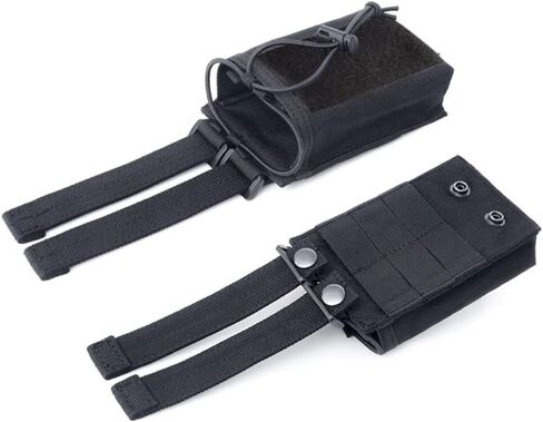 حامل راديو تكتيكي، حقيبة راديو مولي، حقيبة حافظة لأجهزة الراديو شديدة التحمل، لتخزين أجهزة الاتصال اللاسلكية بطريقتين قابل للتعديل in Kuwait