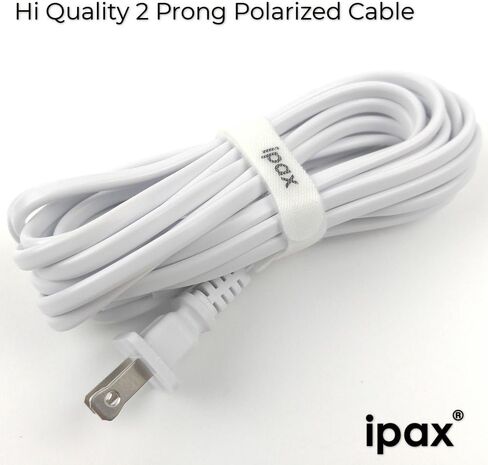 Ipax 15ft Copper AC Power Cord Compatible with for VIZIO TV D40-D1 D24-D1 D32f-E1 D32H-C0 D32H-D1 D32hn-D0 D32hn-D1 D32X-D1 D39H-D0 D39hn-E0 D40U-D1 D43-C1 D43-D1 D43f-E1 D48-D0 D50-D1 D50U-D1 D58U-D3 in Saudi Arabia