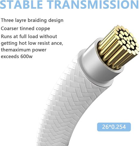 SYBECHATF RTX 4090 4080 4070TI 16Pin(12+4) to 4x8Pin PCI-E 5.0 Sleeved Extension Cable,12Pin to 4x8Pin Compatible 4090 4080 4070TI Series and RTX3090ti,14inch with Cable Combs (16AWG/White) in Kuwait