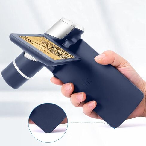 اندوستار مجهر رقمي AD203S بمنفذ HDMI مع جيب بطاقة SD سعة 32GB للبالغين من ادوات المراقبة الخارجية، حامل معدني مطور 8.6 انش (ازرق داكن) in Kuwait