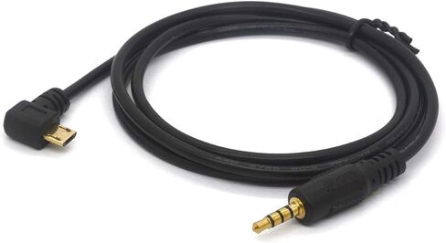 كابل PIIHUSW بزاوية Micro USB إلى 3.5 مم للسيارة AUX، مطلي بالذهب 3.5 ذكر إلى Micro USB ذكر محول الصوت سلك تمديد سماعات الرأس in Kuwait