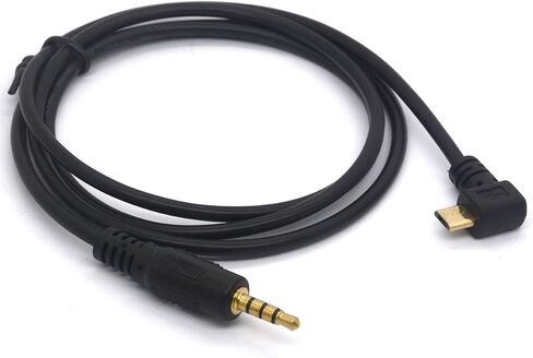 كابل PIIHUSW بزاوية Micro USB إلى 3.5 مم للسيارة AUX، مطلي بالذهب 3.5 ذكر إلى Micro USB ذكر محول الصوت سلك تمديد سماعات الرأس in Kuwait