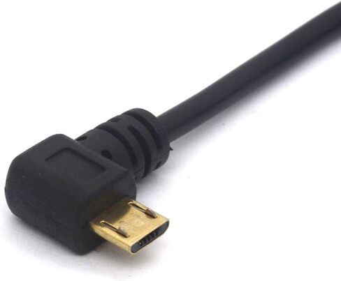 كابل PIIHUSW بزاوية Micro USB إلى 3.5 مم للسيارة AUX، مطلي بالذهب 3.5 ذكر إلى Micro USB ذكر محول الصوت سلك تمديد سماعات الرأس in Kuwait