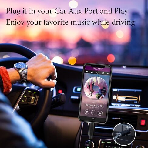 Aux Cord for iPhone Lightning to 3.5mm Car Aux Cable MFi Certified 3.5mm Headphone Jack Adapter Male Auxiliary Stereo Audio Cable Compatible with iPhone 14/14Pro/13/13 Pro/13 Pro Max/12/12 Pro Max in Kuwait