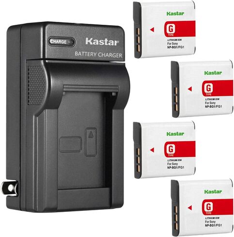 Kastar NP-BG1 AC Wall Battery Charger Replacement for Sony NP-BG1, NP-FG1, NPBG1, NPFG1, G Type Battery, Sony BC-CSG, BC-CSGD, BC-CSGE Charger, Sony HDR-GW55, HDR-GW77 Digital Camera in Saudi Arabia