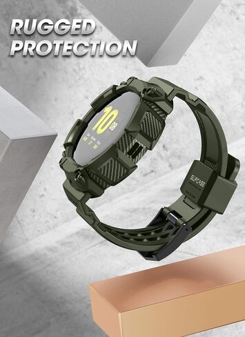 SUPCASE [Unicorn Beetle Pro] Series Case for Galaxy Watch Active 2/Galaxy Watch Active [40mm], Rugged Protective Case with Strap Bands for Galaxy Watch Active/Active 2 [40mm] 2019 Release (Green) in Kuwait