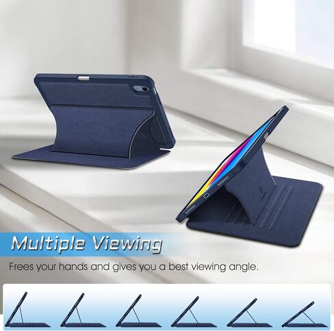 حافظة Fintie بحامل مغناطيسي لجهاز iPad الجيل العاشر مقاس 10.9 بوصة (إصدار 2022) - غطاء TPU ناعم متين مقاوم للصدمات بزوايا متعددة مع حامل أقلام، نوم/استيقاظ تلقائي، أرجواني in Saudi Arabia