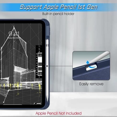 حافظة Fintie بحامل مغناطيسي لجهاز iPad الجيل العاشر مقاس 10.9 بوصة (إصدار 2022) - غطاء TPU ناعم متين مقاوم للصدمات بزوايا متعددة مع حامل أقلام، نوم/استيقاظ تلقائي، أرجواني in Saudi Arabia