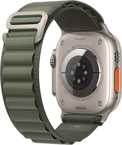 Apple Watch Ultra [GPS + Cellular 49mm] هيكل من التيتانيوم مع حزام Midnight Ocean، مقاس واحد (متجدد) in Saudi Arabia