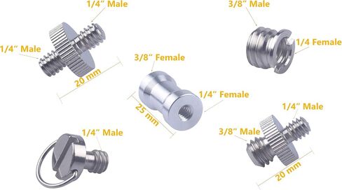 Xwell 1/4''-20 Slotted Screw, for Quick Release (QR) Plate or Camera Tripod Monopod (15 Pcs) in Saudi Arabia