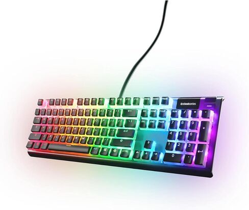 SteelSeries PRISMCAPS - Double Shot Pudding-Style Keycaps - Durable PBT Thermoplastic - Compatible with a Wide Range of Mechanical Keyboards - White in Saudi Arabia