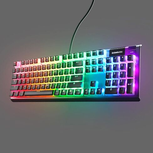 SteelSeries PRISMCAPS - Double Shot Pudding-Style Keycaps - Durable PBT Thermoplastic - Compatible with a Wide Range of Mechanical Keyboards - White in Saudi Arabia