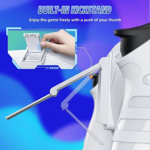 حافظة حماية جوريكسر لبوابة بلاي ستيشن مع مسند، حامل واقي من السيليكون المرن الناعم، حماية كاملة وملحقات غطاء مقبض غير قابل للانزلاق لمشغل بلاي ستيشن عن بعد - أبيض in Kuwait