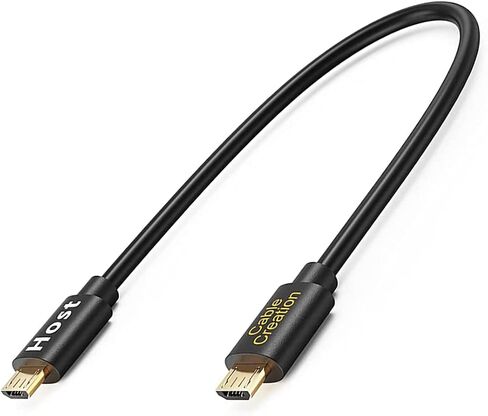 CableCreation Micro USB to Micro USB OTG Cable Male to Male, Double End Micro USB B Cable Works for DJI Spark and Mavic, PS4, Owlet, Android Phone and Tablet, DAC and More,8 inch 20CM in Saudi Arabia