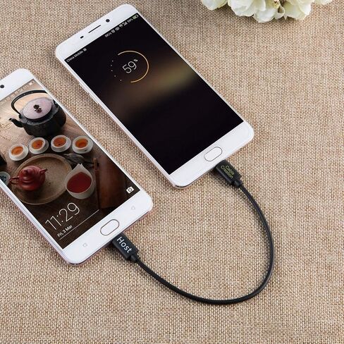 CableCreation Micro USB to Micro USB OTG Cable Male to Male, Double End Micro USB B Cable Works for DJI Spark and Mavic, PS4, Owlet, Android Phone and Tablet, DAC and More,8 inch 20CM in Saudi Arabia