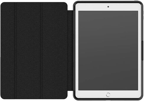 حافظة OtterBox SYMMETRY FOLIO SERIES لجهاز iPad 7th و8th و9th Gen (شاشة 10.2 بوصة - إصدار 2019 و2020 و2021) - عبوة البيع بالتجزئة - المساء الساحلي (شفاف/أسود/أزرق بليزر) in Saudi Arabia