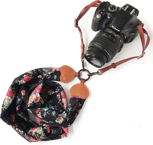 Alled Camera Neck Shoulder Belt Strap, Chevron Scarf Vintage Print Soft Coloful Camera Straps for Women/Men for DSLR/SLR/Nikon/Canon/Sony/Olympus/Samsung/Pentax ETC in Saudi Arabia