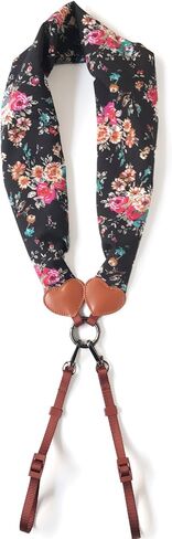 Alled Camera Neck Shoulder Belt Strap, Chevron Scarf Vintage Print Soft Coloful Camera Straps for Women/Men for DSLR/SLR/Nikon/Canon/Sony/Olympus/Samsung/Pentax ETC in Saudi Arabia
