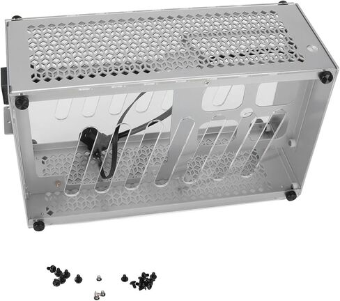 حافظة كمبيوتر ألعاب Mini ITX، هيكل كمبيوتر مكتبي صغير، هيكل من الألومنيوم، هيكل من الألومنيوم، هيكل قوي لتبديد الحرارة، لترفيه العمل في الألعاب in Kuwait