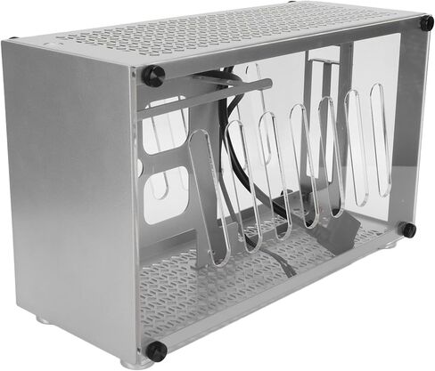 حافظة كمبيوتر ألعاب Mini ITX، هيكل كمبيوتر مكتبي صغير، هيكل من الألومنيوم، هيكل من الألومنيوم، هيكل قوي لتبديد الحرارة، لترفيه العمل في الألعاب in Kuwait