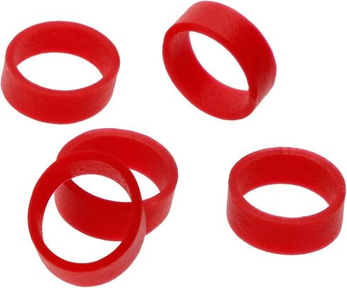ONLYKXY 100 Pieces Silicone Cable Ties, Data Lines Silicone Cord Ties, Reusable Rubber Rings, Power Cable Tie Straps, Elasticity Coil Ring, Rubber bands (Black) in Saudi Arabia
