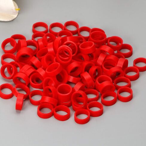ONLYKXY 100 Pieces Silicone Cable Ties, Data Lines Silicone Cord Ties, Reusable Rubber Rings, Power Cable Tie Straps, Elasticity Coil Ring, Rubber bands (Black) in Saudi Arabia