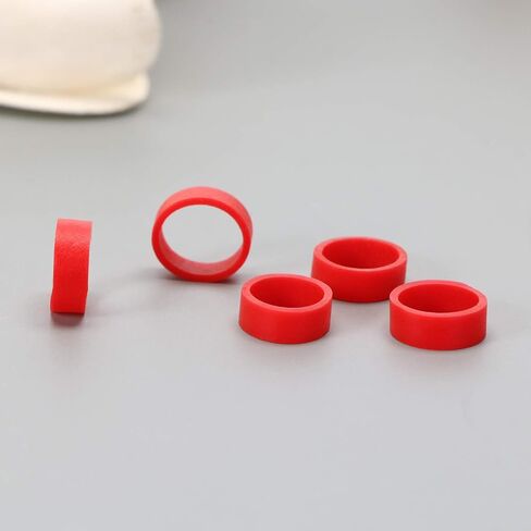 ONLYKXY 100 Pieces Silicone Cable Ties, Data Lines Silicone Cord Ties, Reusable Rubber Rings, Power Cable Tie Straps, Elasticity Coil Ring, Rubber bands (Black) in Saudi Arabia