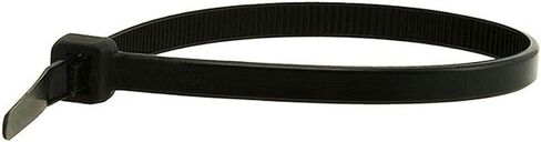 Monoprice Releasable Cable Ties 7.0 x 245mm 120pcs, Black in Saudi Arabia