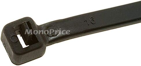 Monoprice Releasable Cable Ties 7.0 x 245mm 120pcs, Black in Saudi Arabia
