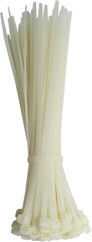 QualGear CT4-W-100-P Self-Locking Cable Ties, 8-Inch, White 100/Poly Bag in Kuwait