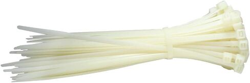 QualGear CT4-W-100-P Self-Locking Cable Ties, 8-Inch, White 100/Poly Bag in Kuwait