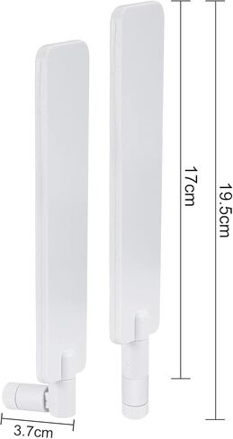 4G 5G LTE Antenna 9dBi SMA Male Cellular White SMA Antenna for Wireless CPE Router Hotspot Cellular Gateway Industrial IoT Router Trail Game Camera Outdoor Security Camera with SMA IPEX Cable in Kuwait