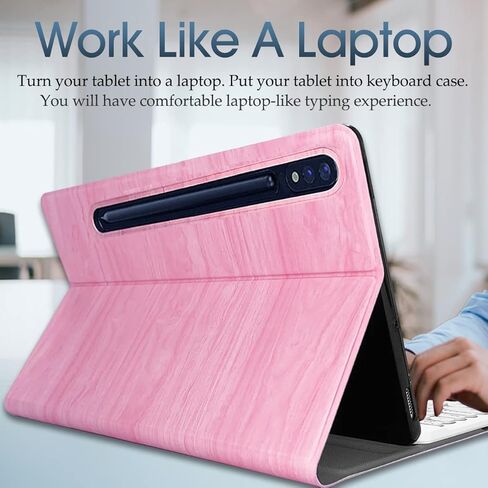 REAL-EAGLE Galaxy Tab S8 2022/ S7 2020 11 Inch Backlit Keyboard Case, 7 Color Backlight Detachable Wireless Keyboard with Filo Case Fit Samsung Galaxy Tab S8/ S7 SM-X700/X706/T870/T875/T876,Black in Kuwait