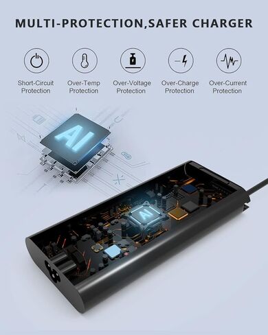 130W Dell Laptop Charger USB C Type C AC Adapter Replacement for Dell XPS 15 17 2in1 9575 9500 9700 Precision 5530 2in1 5550 5750 3560 Latitude 7410 7310 7210 9410 9510 5420 5520 5510 Power Cord in Kuwait