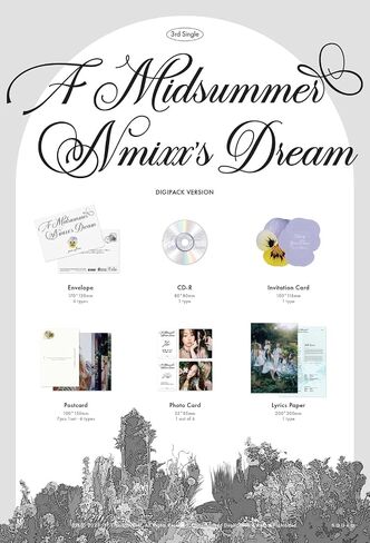 NMIXX - 3rd Single Album A Midsummer NMIXX's Dream Digipack ver. CD (6 versions SET) in Saudi Arabia