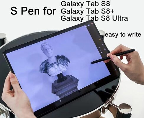 Galaxy Tab S8 Stylus Pen (With Bluetooth) Replacement for Samsung Galaxy Tab S8+, Ultra Touch S Pen + Tips/Nibs (Black) in Kuwait