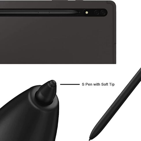 Galaxy Tab S8 Stylus Pen (With Bluetooth) Replacement for Samsung Galaxy Tab S8+, Ultra Touch S Pen + Tips/Nibs (Black) in Kuwait