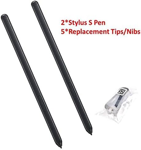 2PCS Galaxy S21 Ultra Pen 4,096 Pressure Levels Replacement for Samsung Galaxy S21 Ultra 5G Touch Stylus S Pen (Black) in Kuwait